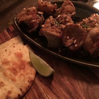 The King Oyster Mushrooms were delicious! (The bread comes with the Red Curry)  at V-Vego in Adelaide