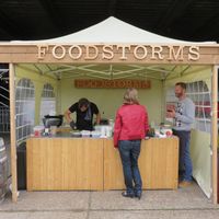 Foodstorms stall at Fairfestival Ghent, 2015 at Foodstorms in Ghent