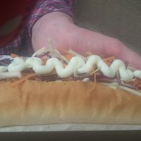 Chilli dog at Vegano - Food Truck in Newcastle Upon Tyne