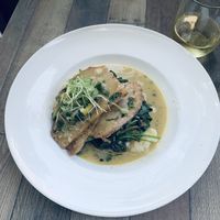 Pan-seared seitan piccata with a white wine-lemon-caper sauce? Yes, please and thank you.   at Blossom Restaurant on Columbus in New York City