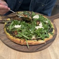 Pesto pizza  at Blossom Restaurant on Columbus in New York City