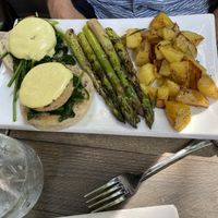 Tofu florentine - brunch special  at Blossom Restaurant on Columbus in New York City