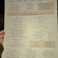 menu at The Plough Inn in Dartford