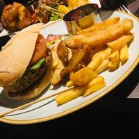 Vegan burger at The Plough Inn in Dartford