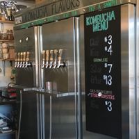 Kombucha bar. at Gorge Ice Cream in Hood River