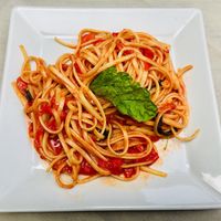 Vegan Spaghetti al Pomodoro at Il Ruttino in Sorrento