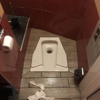 their all-gender toilet at Pizza AM  in Milan