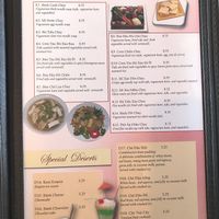 Menu at Pho Empire in Irving