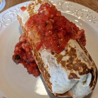 vegan burrito at Owl Sprit in Port Townsend