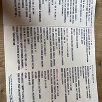 Menu  at Owl Sprit in Port Townsend