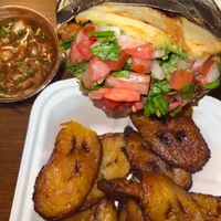 Create your own arepa and a side of plantains   at Maiz Colombian Street Food in Portland