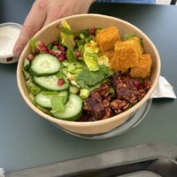 ceaser salad  at Rawdish in Luxembourg City