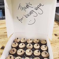vegan mocha cupcakes at Brendon's Cakes in Mornington