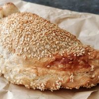 Vegan pastie at Brendon's Cakes in Mornington