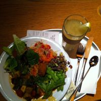 Choice from the buffet at Tibits - Seefeldstrasse in Zurich