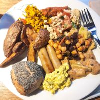 Buffet dish at Tibits - Seefeldstrasse in Zurich