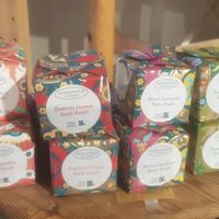 Bath bombs at One World Shop in Edinburgh