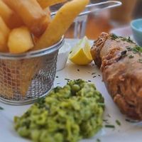 Fish and chips - best chips  at Love Shack in East London