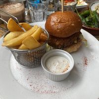 chick'n burger   at Love Shack in East London