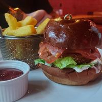 Buffalo 'chicken' burger at Love Shack in East London