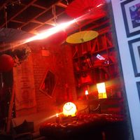 Quirky but very cool decor at Love Shack in East London