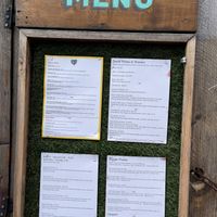 Menu  at Love Shack in East London
