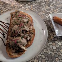 Mushroom on toast at Love Shack in East London