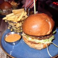 Beyond meat burger  at Love Shack in East London