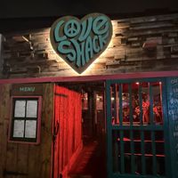 Cute entrance  at Love Shack in East London