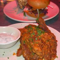 Buffalo wings (mushroom) so nice! at Love Shack in East London