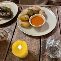 Canarian potatoes  at Love Shack in East London