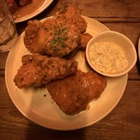 Crispy oyster mushroom wings (Buffalo wings)  at Love Shack in East London