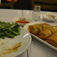 vegan veggie spring rolls at Nova Kitchen - MBK in Bangkok