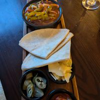 Vegan fajitas at Helgi's in Orkney Islands