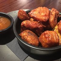 Vegetable pakora at Helgi's in Orkney Islands