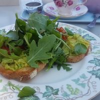 Avo toast at Teashop By The Canal in Newbury