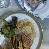 Cheese, tomato & chutney toastie & lime & coconut cake   at Teashop By The Canal in Newbury