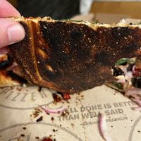 Burnt crust 😭 at Pieology in Stamford