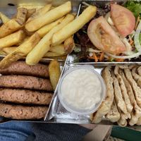 Vegan Box with vegan Burger  at The Olive Street Food  in Bruges