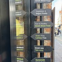 Signage outside  at The Olive Street Food  in Bruges