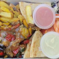 Grilled veggies streetbox at The Olive Street Food  in Bruges