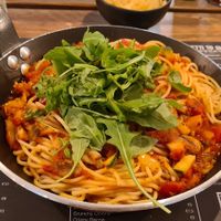 De green hugger at Mister Spaghetti in Bruges