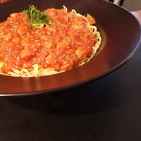 Vegan pasta at Mister Spaghetti in Bruges