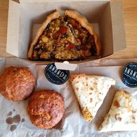 Tasty takeaway at Ananda Bakery in Sofia