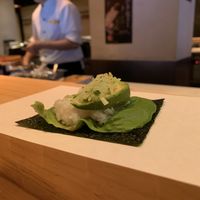 Avocado with cucumber   at Gonpachi - Harajuku in Tokyo