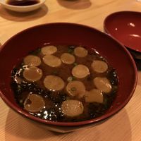 Vegan Miso soup  at Gonpachi - Harajuku in Tokyo