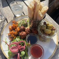 Mezze plate   at The Old Granary in Wareham