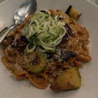 Guajillo noodles   at Rosalinda in Toronto