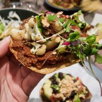 Cauliflower Tostada at Rosalinda in Toronto