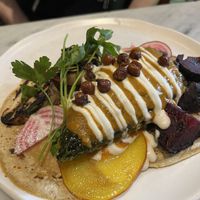 Stuffed Chile. Good textures and flavour but felt like a small portion for the price.   at Rosalinda in Toronto